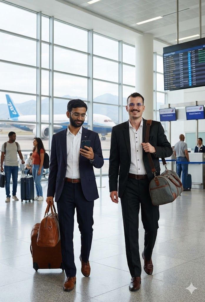 Raja Sekhar Thota and Adrien Resch, co-founders of Explorely